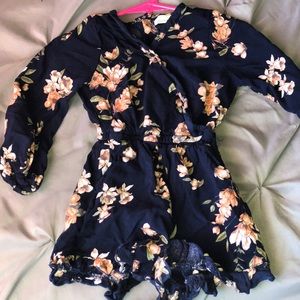 Toddler girl floral romper